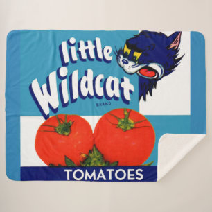 Cobertor Sherpa Rótulo da caixa de tomate Wildcat