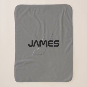 Cobertor Sherpa Roupas com Nome e Monograma Personalizáveis e Lega