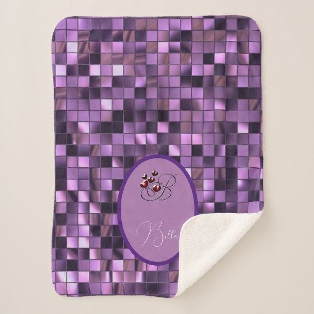 Cobertor Sherpa Roxo (Frente)