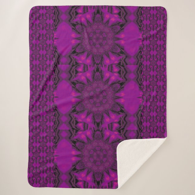 Cobertor Sherpa Roxo Desert Song 14 (Frente)
