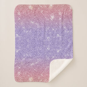 Cobertor Sherpa Roxo e Rosa