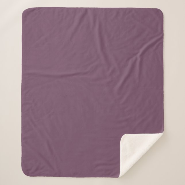 Cobertor Sherpa Roxo Sujo (Frente)