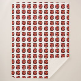 Cobertor Sherpa Ruby Gemstone Red