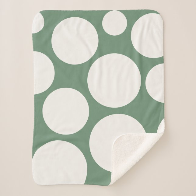 Cobertor Sherpa Sage Green Cozy Blanket (Frente)