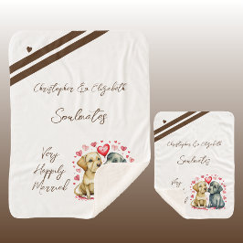 Cobertor Sherpa Salomão de cão bonitinho presente de aniversário