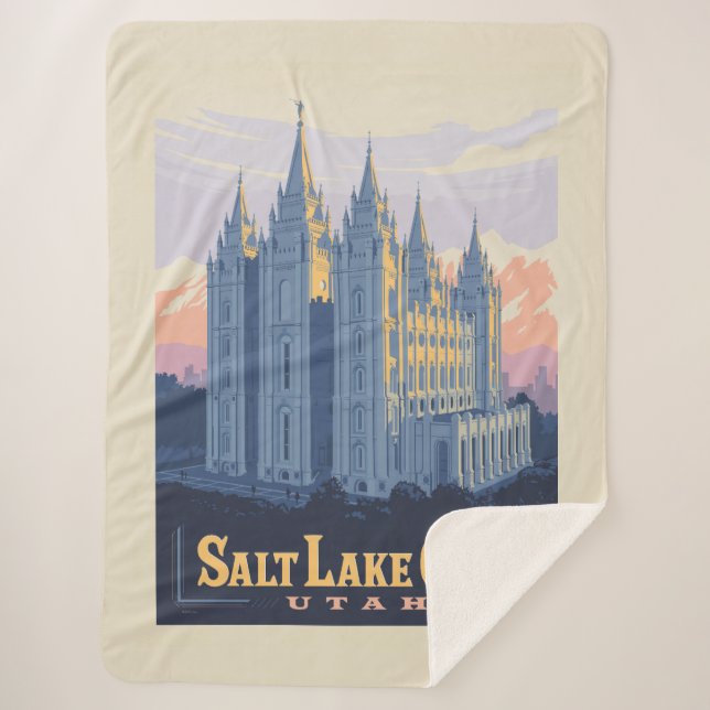 Cobertor Sherpa Salt Lake Temple | Salt Lake City, Utah (Frente)