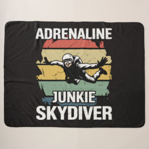 Cobertor Sherpa Saltador de Paraquedas Viciado em Adrenalina