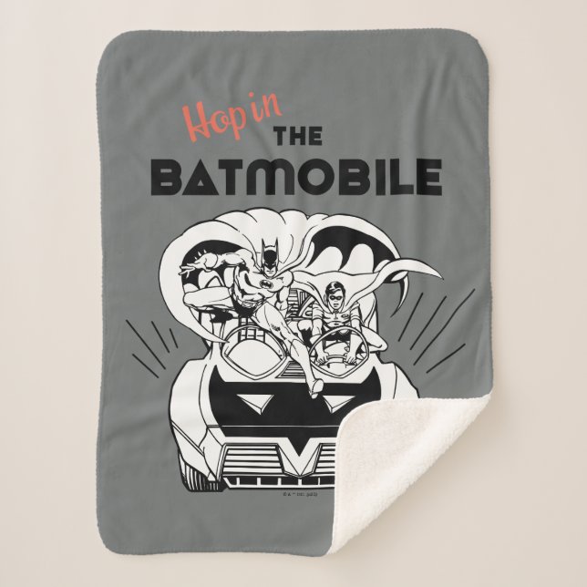 Cobertor Sherpa Salto no Batmobile (Frente)