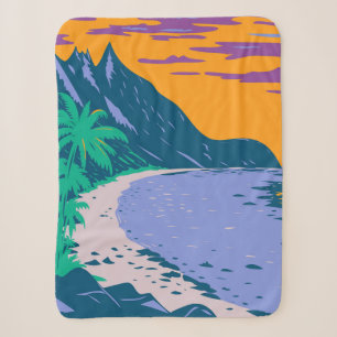 Cobertor Sherpa Samoa Ofu Beach