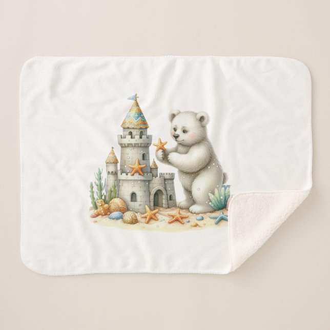 Cobertor Sherpa Sandcasts (Frente (Horizontal))