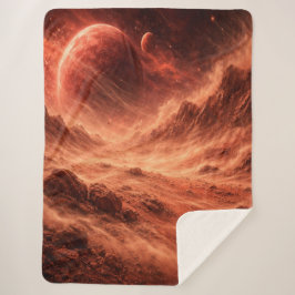 Cobertor Sherpa Sandstorm on Orange Planet