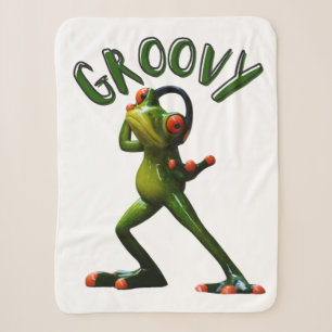 Cobertor Sherpa Sapo Verde Groovy