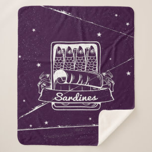 Cobertor Sherpa Sardinhas em lata em estado de tensão