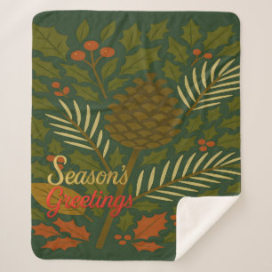 Cobertor Sherpa Saudações da Estação do Equinox do outono