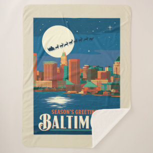 Cobertor Sherpa Saudações de Baltimore