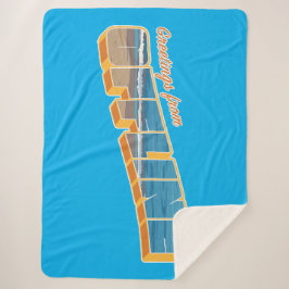 Cobertor Sherpa Saudações do Offline