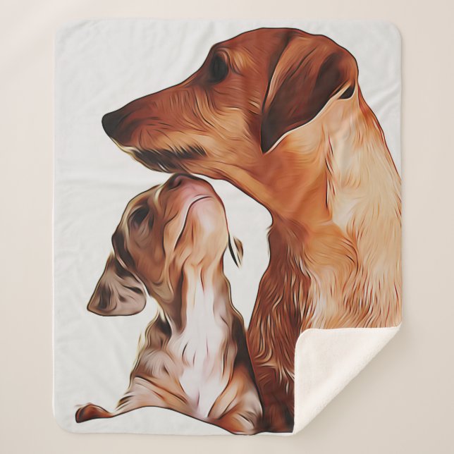 Cobertor Sherpa Sausage Dog Puppies 7 Weeks Dachshund Birthday Pos (Frente)