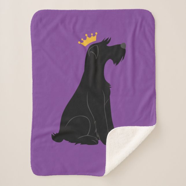 Cobertor Sherpa Schnauzer Prince (Frente)