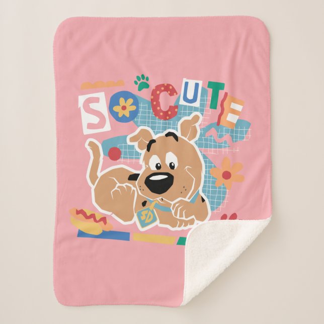 Cobertor Sherpa Scooby-Doo | Bebê Scooby-Doo Tão Bonito (Frente)