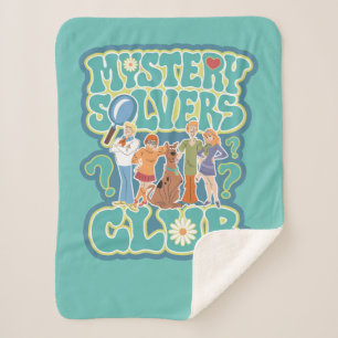 Cobertor Sherpa Scooby-Doo e a gangue "Mystery Solvers Club"