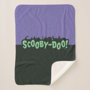 Cobertor Sherpa Scooby-Doo! Logotipo Silhouette Monster