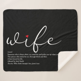 Cobertor Sherpa Script Elegante De Coração De Amor Com Definição D