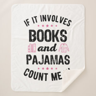 Cobertor Sherpa Se envolver livros e livros de pijamas