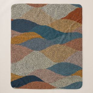 Cobertor Sherpa Seamless wavy pattern. Complicated hand-drawn orna