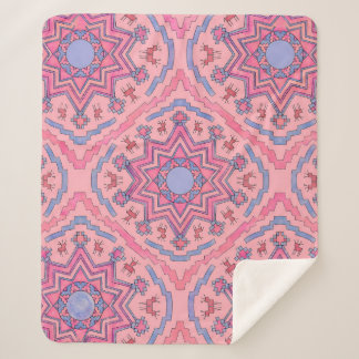 Cobertor Sherpa Seelenkreis – Leuchtende Mandala Fleecedecke 