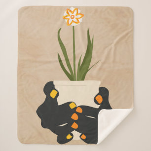 Cobertor Sherpa Segurando Esperança