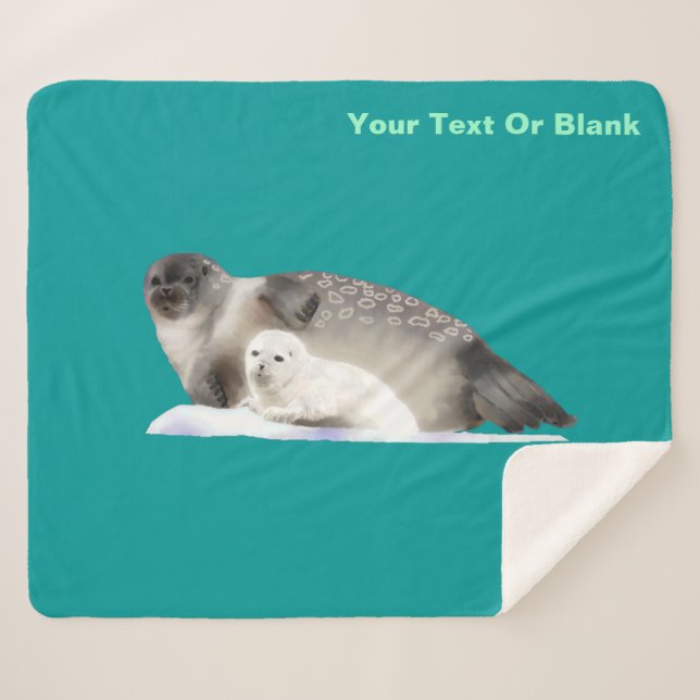 Cobertor Sherpa Selo de anéis (Frente (Horizontal))