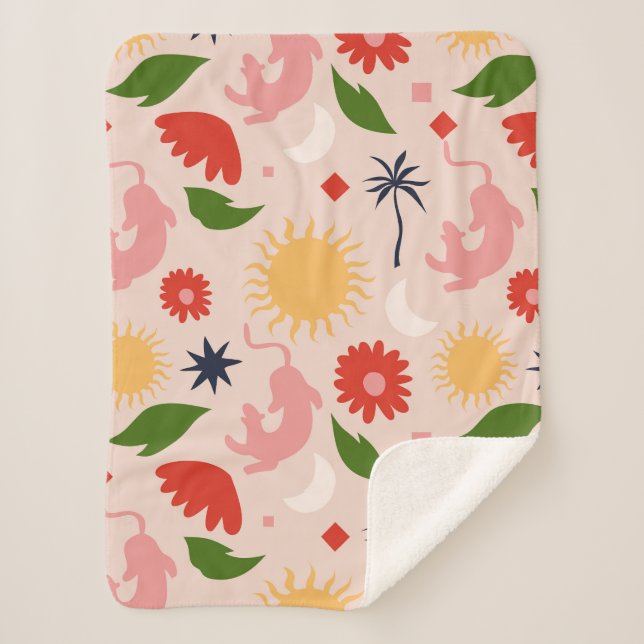 Cobertor Sherpa Selva Celestial (Frente)