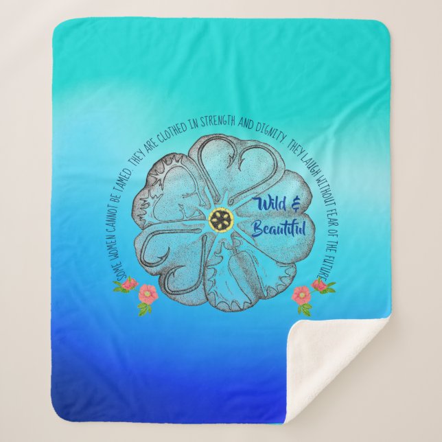 Cobertor Sherpa Selvagem e Lindo (Frente)