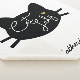 Cobertor Sherpa Senhora do gato