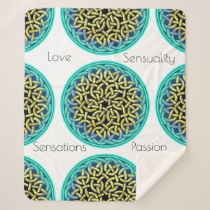 Cobertor Sherpa Sensações de Sensualidade de Amor Estilo Vitoriano