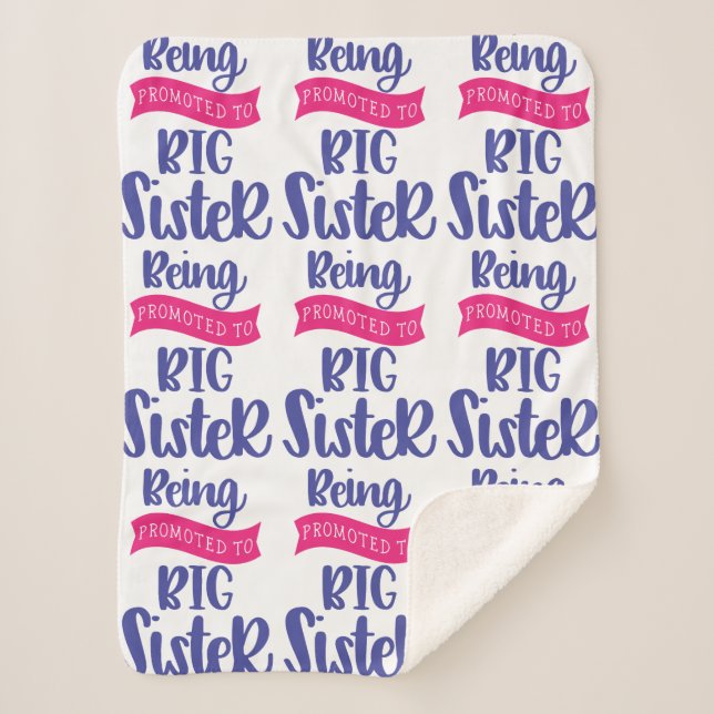 Cobertor Sherpa Ser Promovido À Irmã Grande (Frente)