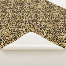 Série Blue and Gold Leopard Design 2