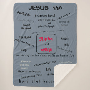 Cobertor Sherpa Série Messias Sherpa Blanket