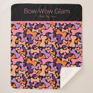 Cobertor Sherpa serviços de animais de companhia de ossos de cães