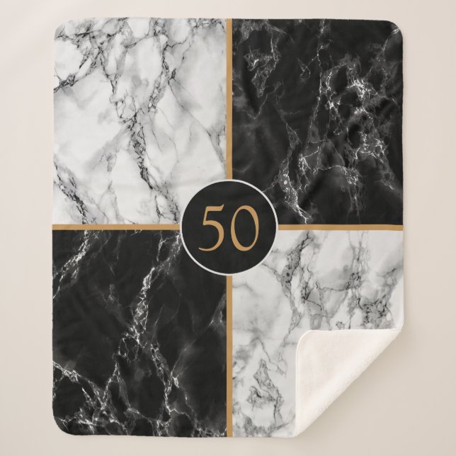 Cobertor Sherpa Seu Aniversário ou Aniversário Presente Sherpa Bla (Frente)