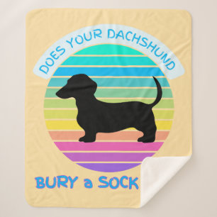 Cobertor Sherpa Seu Dachshund Enterra Uma Pata Demais?