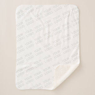 Cobertor Sherpa Seu logotipo aumenta e repete automaticamente