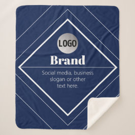 Cobertor Sherpa Seu Logotipo e Design Moderno Personalizável | Azu