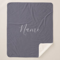 Seu nome | Script de Lavanda Elegante em Roxo Preg
