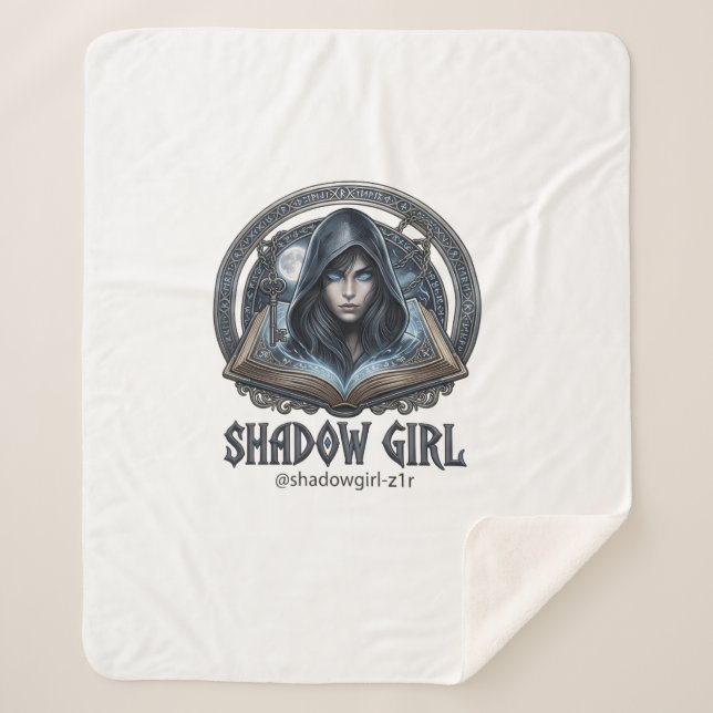 Cobertor Sherpa shadow girl (Frente)