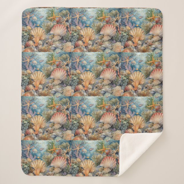 Cobertor Sherpa Shell Design Sherpa Blanket (Frente)