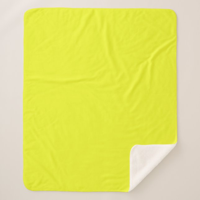 Cobertor Sherpa Sherpa Blanket amarelo (Frente)