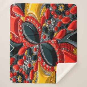 Cobertor Sherpa Sherpa Blanket com a Alemanha Colors Design