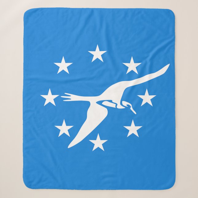 Cobertor Sherpa Sherpa Blanket com bandeira de Corpus Christi (Frente)