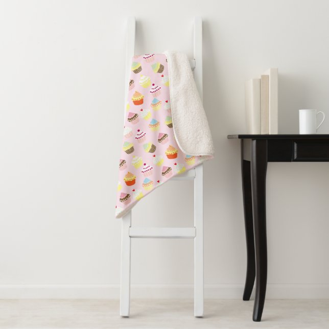 Cobertor Sherpa Sherpa Blanket do Partido cupcake (In Situ)